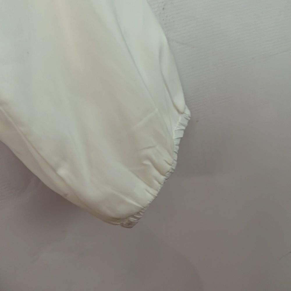 NWT HARPER TIERED WHITE V NECK DRESS SIZE L - Picture 4 of 10